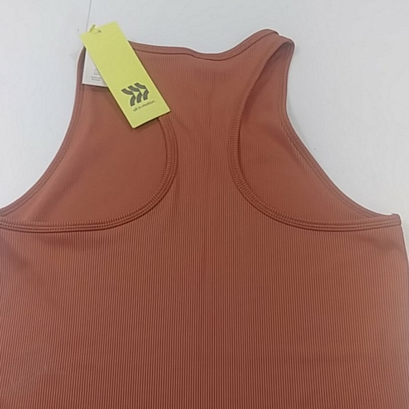 All in Motion Womens' Ribbed Tank Top Rust - Picture 3 of 3